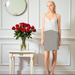 ERIN KLEINBERG Flower Applique Muse Dress